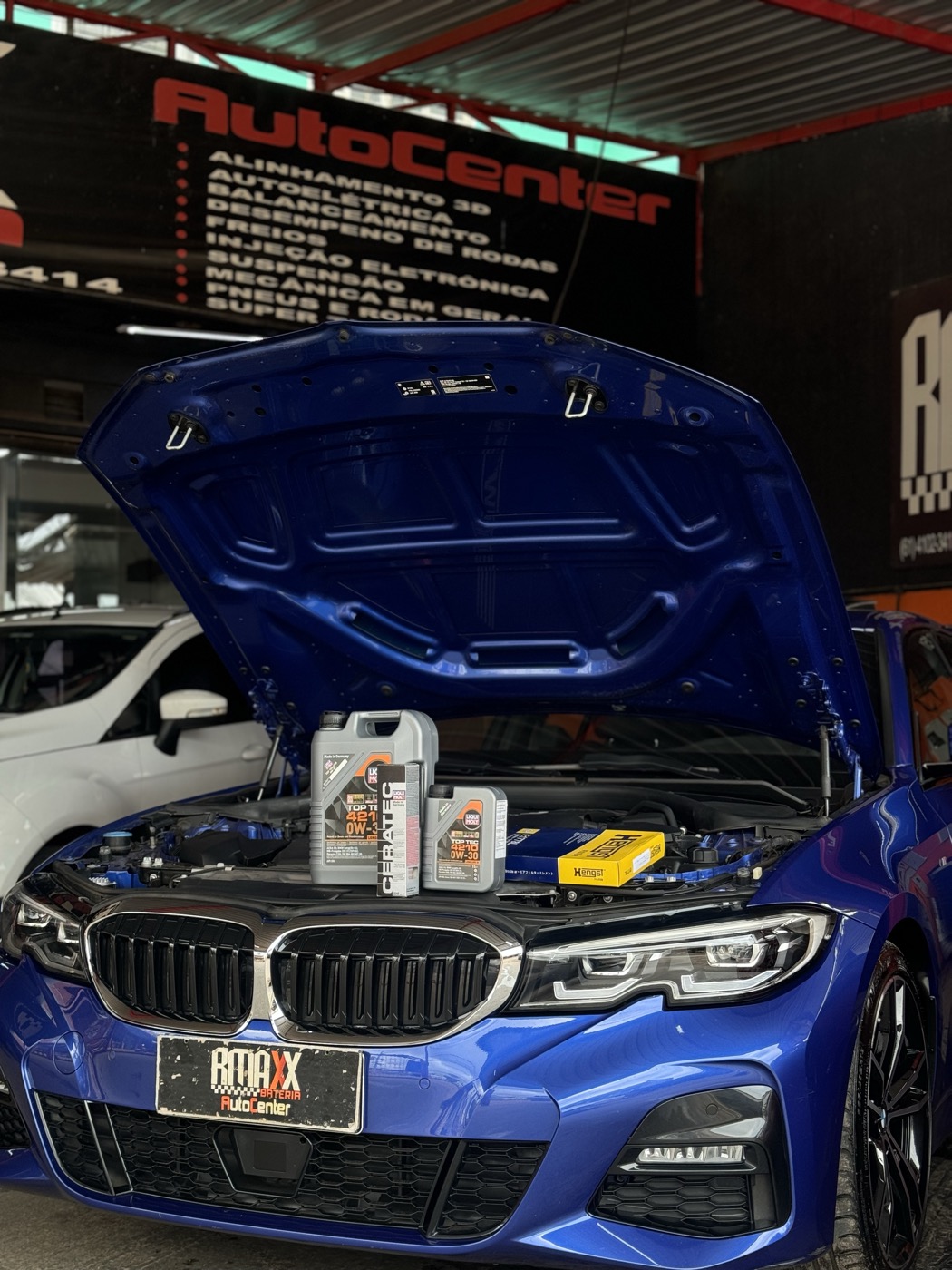 BMW em manutenção com produtos de alta qualidade
